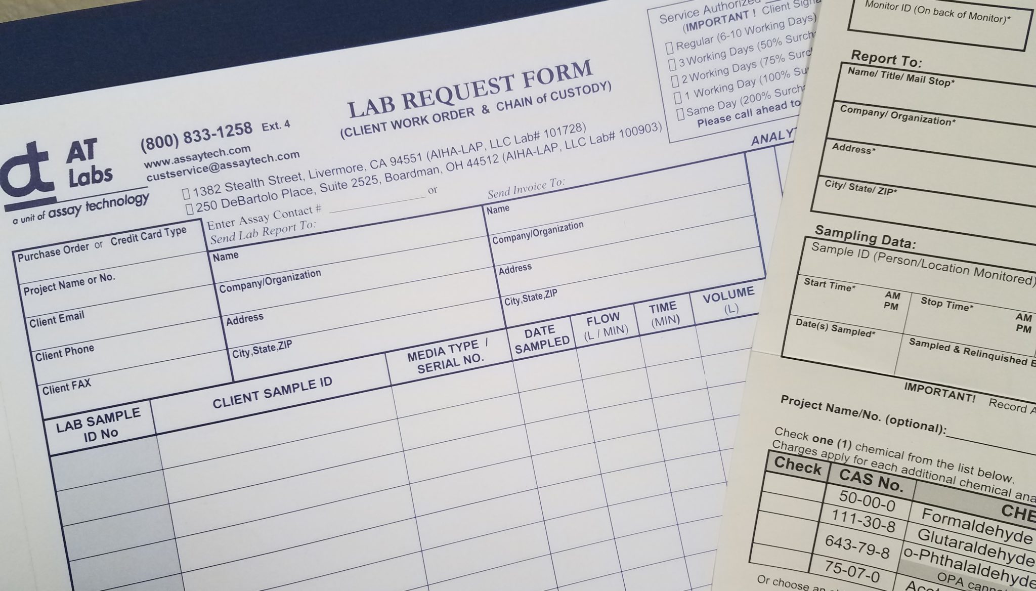 Assay Technology Lab Request Form