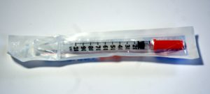 Individually packaged syringe